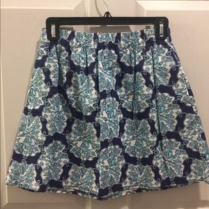 Lily Pulitzer Blue Anchor Print Cissy Skirt